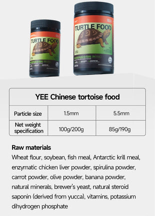 Turtle Food High Protein and High Nutrition Special Food for Chinese Pond Turtles - Riparo82