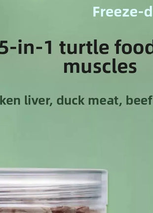 BESSN Freeze-Dried Turtle Food 300g | Brazilian/Caiman/Reeves' Turtle Formula with Shrimp & Meat Pellets | for Juvenile Turtles - Riparo82