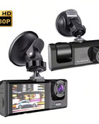 3 Channel Car DVR HD 1080P 2/3-Lens Inside Vehicle Dash CamThree Way Camera DVRs Recorder Video Registrator Dashcam Camcorder - Riparo82