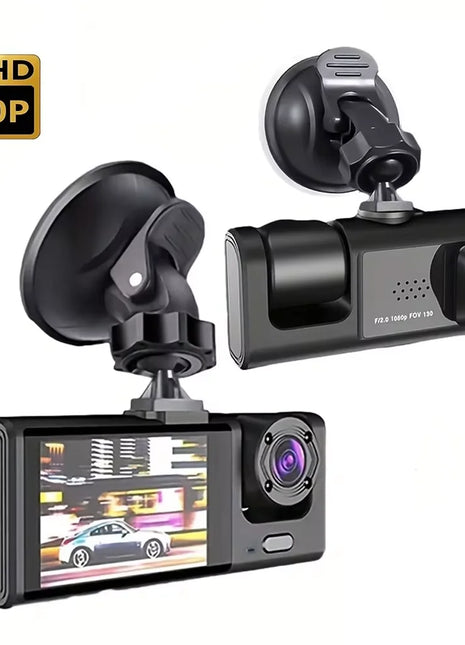 3 Channel Car DVR HD 1080P 2/3-Lens Inside Vehicle Dash CamThree Way Camera DVRs Recorder Video Registrator Dashcam Camcorder - Riparo82