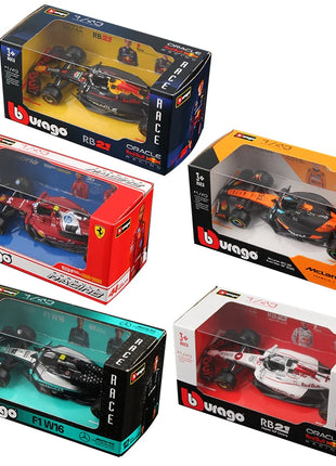 Bburago 1:43 2025 F1 Modello di auto in lega Formula Racing Die Cast Toy SF25 RB21 W16 MCL39 Red Bull Mercedes Ferrari McLaren