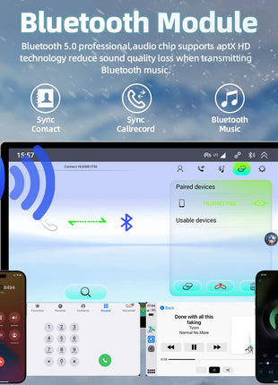 11.5 inch Car Radio GPS Androidauto Carplay For Tesla style For Nissan Hyundai KIA Toyota Honda Multimedia Player For 9/10 inch - Riparo82