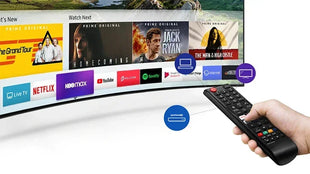 55inch Curved LED Tv Screen Ultra HD 4K Television 55 Inch Smart Tv - Riparo82