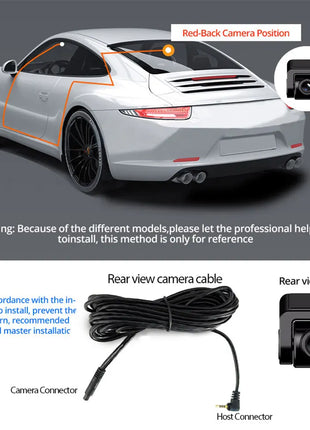 Dash Cam 4K UHD Recording Car Camera DVR Night Vision Video Recorder Built-In Wi-Fi Support GPS 24H Parking - Riparo82