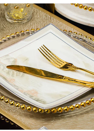 Fai da te 1 PC Jingdezhen piatti a ciotola di fascia alta, stoviglie combinate senza ceramica - riparo82