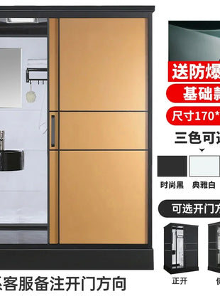 B573 Bagno doccia integrale integrato WC mobile bagno divisorio integrato semplice rurale per uso domestico