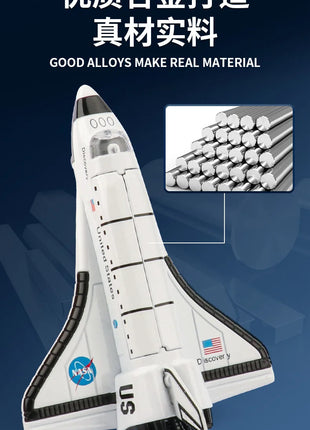 Lega Space Shuttle Shuttle Simulazione Modello di aviazione Giocattolo per bambini Decorazione Display Regalo - riparo82
