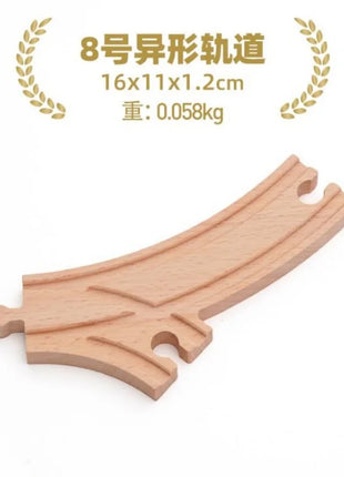 NUOVA binario ferroviario in legno tutti i tipi biforcazione biforcazione binario in legno di faggio accessori adatti per binari in legno Thomos giocattolo - riparo82