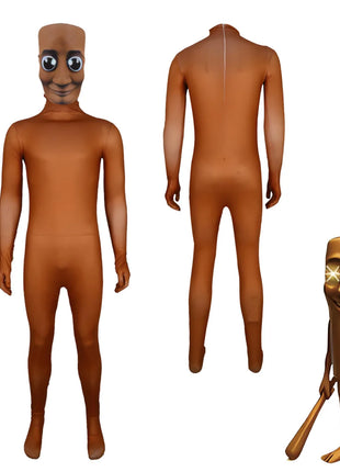 Tung Tung Tung Sahur Tuta da cartone animato per bambini Costume da Brainrot italiano per la festa di compleanno Halloween Stage Cosplay Stick gratuito