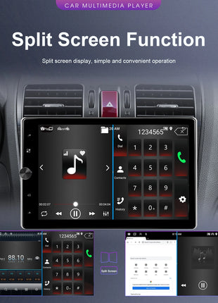 Podofo 10.4" Vertical Rotatable Screen Android Car Radio 1 Din 2+64G Wireless Carplay Android Auto GPS 1Din Multimedia Autoradio - Riparo82