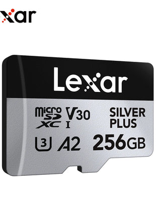 Scheda di memoria Lexar SILVER PLUS 64 GB 128 GB 256 GB Velocità di lettura fino a 205 MB/s A2 V30 4K UHD TF 1366x Scheda Micro SD professionale