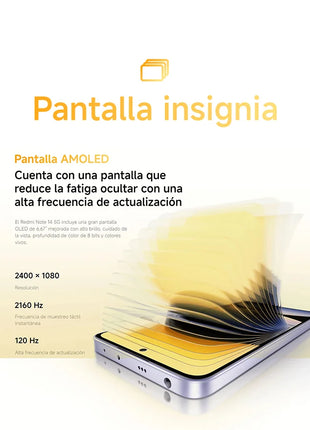 Redmi Note 14 5G Versione globale Smartphone NFC MediaTek Dimensity 7025-Ultra 108MP Fotocamera 5110mAh Batteria 120Hz - riparo82