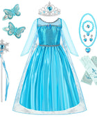 Disney Elsa Anna Abiti da principessa Ragazze vestono Bambini Cosplay Frozen Snow Queen Costumi Carnevale Festa di compleanno Abiti fotografici