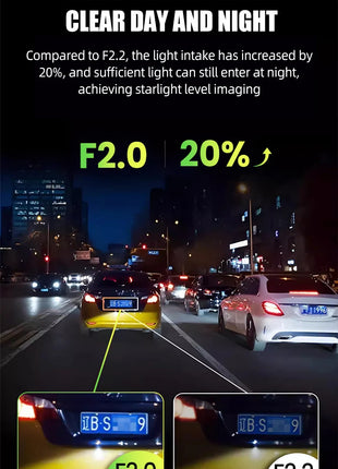 Dash Cam Universal Car DVR Camera Recorder WIFI 2K HD Mini Dashcam 170 ° Wide-Angle Auto Video Recorder - Riparo82