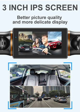 Car Dash Cam 4 Channel Black Box With GPS WIFI FHD 1080P Front Driving Camera Left Right Rear Night Vision 24H Parking Monitor - Riparo82