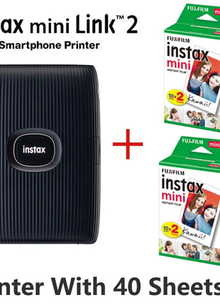 Nuova stampante Fujifilm Instax Mini stampante Fujifilm originale Link 2 con fotocamera a pellicola istantanea Instax Mini Film selezionabile