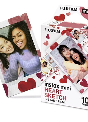 Fujifilm Instax Mini Pellicola Bordo Bianco/Pellicole a Colori 10-100 Fogli di Carta Fotografica per Fuji Instax Camera Mini 12/8/11/25/50/90/Link/Evo