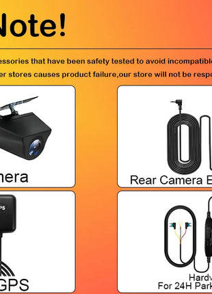 Ultra HD 4K Car Front Dash Cam Mini WIFI DVR Black Box Room With 24H Parking Monitor Night Vision,GPS/Rear View Camera Optional - Riparo82
