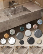 Set da toeletta in pietra senza cuciture, mobiletto da bagno con lavabo monopezzo, lavabo singolo e doppio, resistente alle macchie e durevole, personalizzabile