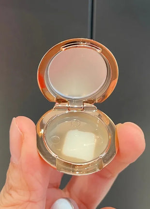 Eyeshadow Palette with Puff 0.2-1g Round Monochromatic Case Small 25mm Portable Shadow Highlight Box for Mini Cosmetic Sample - Riparo82