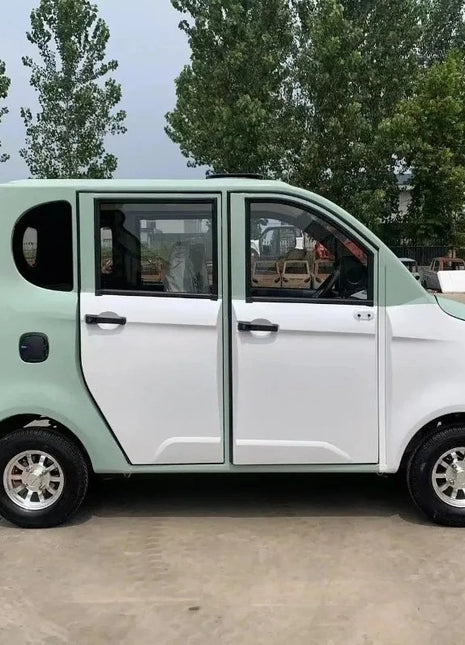 Factory Direct Sales Four-Wheel Electric Mini Car Leather Seats Single Drive Made China Cheap Electric Vehicle Lead Acid Battery - Riparo82