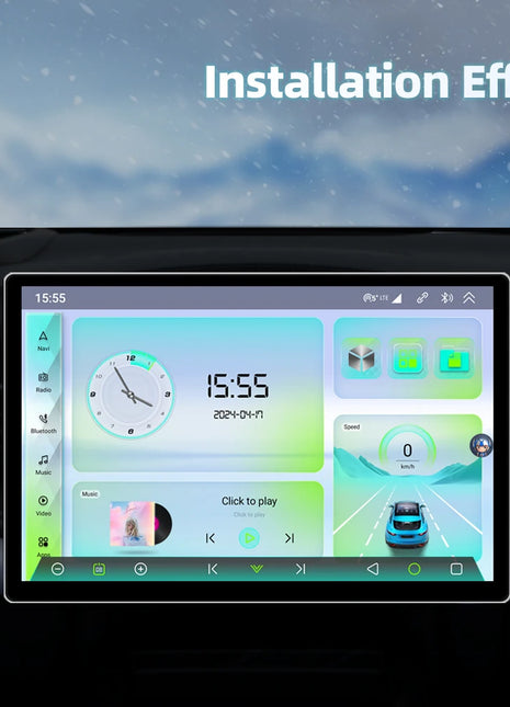 11.5 inch Car Radio GPS Androidauto Carplay For Tesla style For Nissan Hyundai KIA Toyota Honda Multimedia Player For 9/10 inch - Riparo82