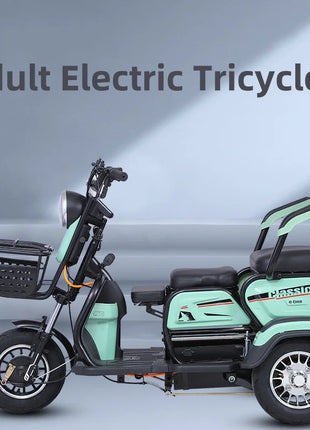 Triciclo Elettrico 1000W 48V 3 Posti Adulti - Scooter Mobilità Anziani 4 Modalità - riparo82