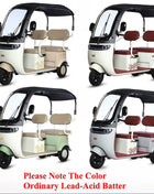 2025 Hot Selling Electric Tricycle for Family Use Open Body Rickshaw with Roof for Passenger and Cargo for Adults