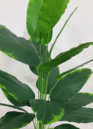 120cm 24Leaves Large Tropical Banana Tree Fake Palm Plants Real Touch Strelizia Plastic Banyan Plant For Home Shop Office Decor