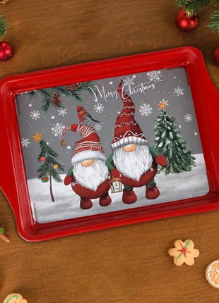 Piatti e vassoi per snack natalizi per dolcetti natalizi Piatti da portata durevoli e versatili per frutta, dessert, decorazioni per la cucina di casa - riparo82