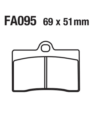 Pastiglie freno sinterizzate a base di rame per MOTO usx FA095 per YAMAHA TM PGO MOTO GUZZI KTM GAS indiano DUCATI BREMBO APRILIA
