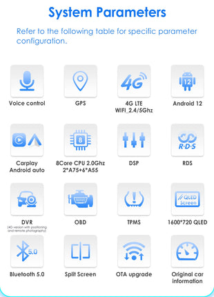 10.33'' Wireless Carplay Android 13 Universal Car Radio Support 4G WIFI DSP BT 1 Din Car Multimedia GPS Intelligent Autoradio - Riparo82