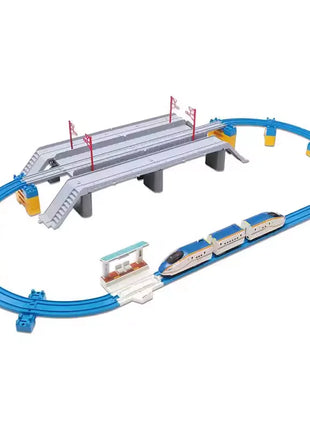 TAKARA TOMY TOMYTEC Tomica Pule Road Ferrovia Set doppio ponte 908876 Macchinina del treno Gioca insieme al giocattolo del ragazzo della pista, regalo per bambini - riparo82