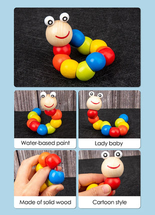 Giocattoli per bambini Montessori Set musicale in legno 9 in 1: Xilofono Sonaglio Tamburo Campana Puzzle 3D Regali di apprendimento sensoriale per 0-12 mesi 1-3 - riparo82