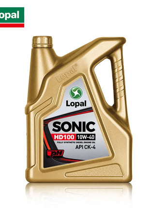 Lopal SONIC HD100 10W-40 CK-4 4L * 1 Bottiglie Olio Motore Auto 4L Lubrificante Olio Motore Sintetico Completo per Auto Protezione Avanzata