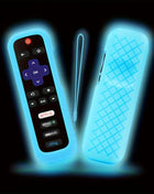 1/2/3 piece set of luminous silicone remote control with rope suitable for TCL Hisense Roku TV remote control - Riparo82