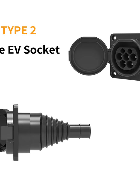 WUFEN EVSE Type 2 Male Socket 16A&32A 1P&3P for Electric Vehicle Car side Charger IEC 62196 Type 2 Socket EV Charger Socket 32A - Riparo82