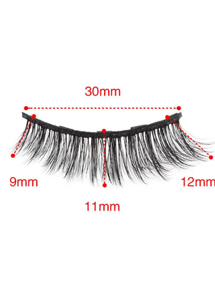 1 Pair Magnetic Eyelashes Wispy 3D Mink Lashes Natural Long Faux Cilios Eyelash Extension Handmade False Eyelashes Makeup Tools