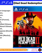 Sony Genuine license Playstation 4 PS4 Red Dead Redemption 2 RDR2 Game CD Game Card Ps5 giochi dischi Red Dead Redemption 2 RDR2