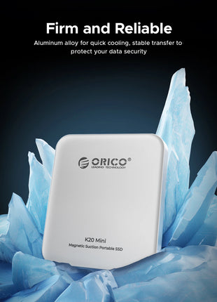 ORICO Mini SSD esterno magnetico per iPhone 16 15 Pro/Max ProRes 2000 MB/s 4K ProRes HDR Registra e memorizza Stato solido portatile