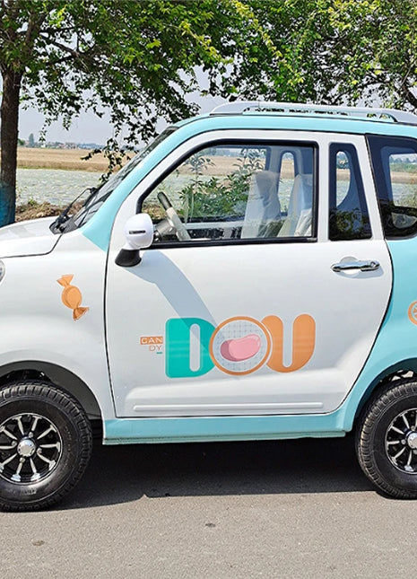 Export Eco car 4-wheel pure electric car 60v105Ah 1000w adult two-wheel drive 5-seat low-speed mini electric battery car - Riparo82