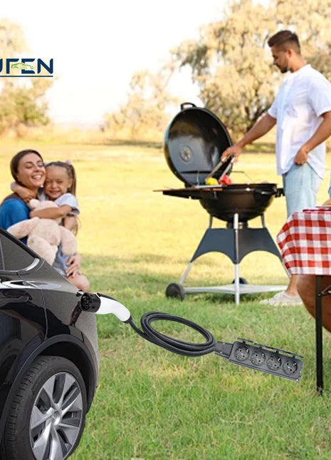 EU Socket Type1 Type2 GBT Plug Electricity Vehicles Suitable For GBT ioniq5 Mg4 Korean 220v Outdoor Picnic Need Car Supports V2L - Riparo82