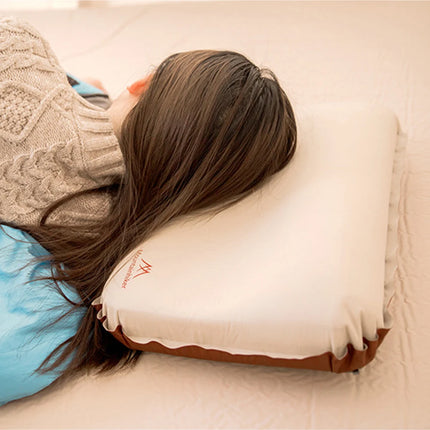 Outdoor Sleeping Pillow High Rebound Compressible Travel Pillow Neck Protect Portable Self Inflating Pillow for Outdoor Camping