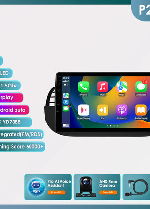 4G 8Core Android Car radio GPS Stereo For Fiat 500 2007-2014 Multimedia Video player 2DIN Autoradio DSP Carplay 7862 Head Unit