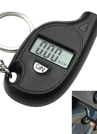 Mini Keychain Style Tire Gauge Digital Lcd Display Car Tire Air Pressure Tester Meter Auto Car Motorcycle Tire Safety Alarm New - Riparo82