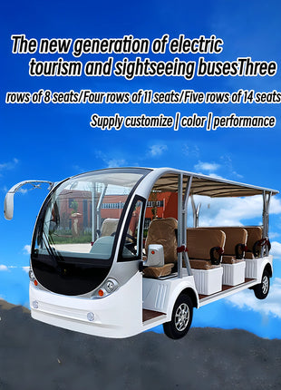 New solar power factory customized electric sightseeing tour bus, park, amusement park, airport and scenic area shuttle bus - Riparo82