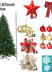 2.1m ornament set / Christmas tree
