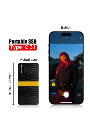 Kodak X200 SSD portatile 1TB 512GB 256GB USB 3.1 Tipo C Disco rigido esterno Gen 2 Disco rigido Unità a stato solido per laptop MacBook