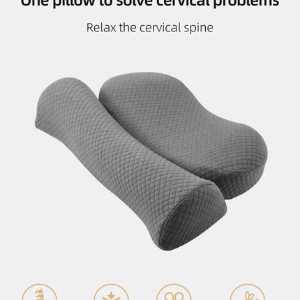 New Cervical Pillow, Memory Foam Contour Pillow, Bed Pillows for Side Sleeper Ergonomic Orthopedic Sleeping Pillow