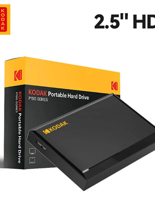 KODAK Disco rigido esterno HDD mobile da 2 TB 1 TB 2,5 pollici 5 Gbps ad alta velocità 5400 giri/min 120 MB/s 500 GB HDD da gioco portatile per PC desktop